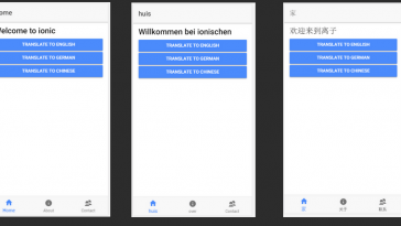Ionic 3 Multi Language Example