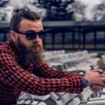 men with check shirt