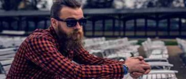 men with check shirt